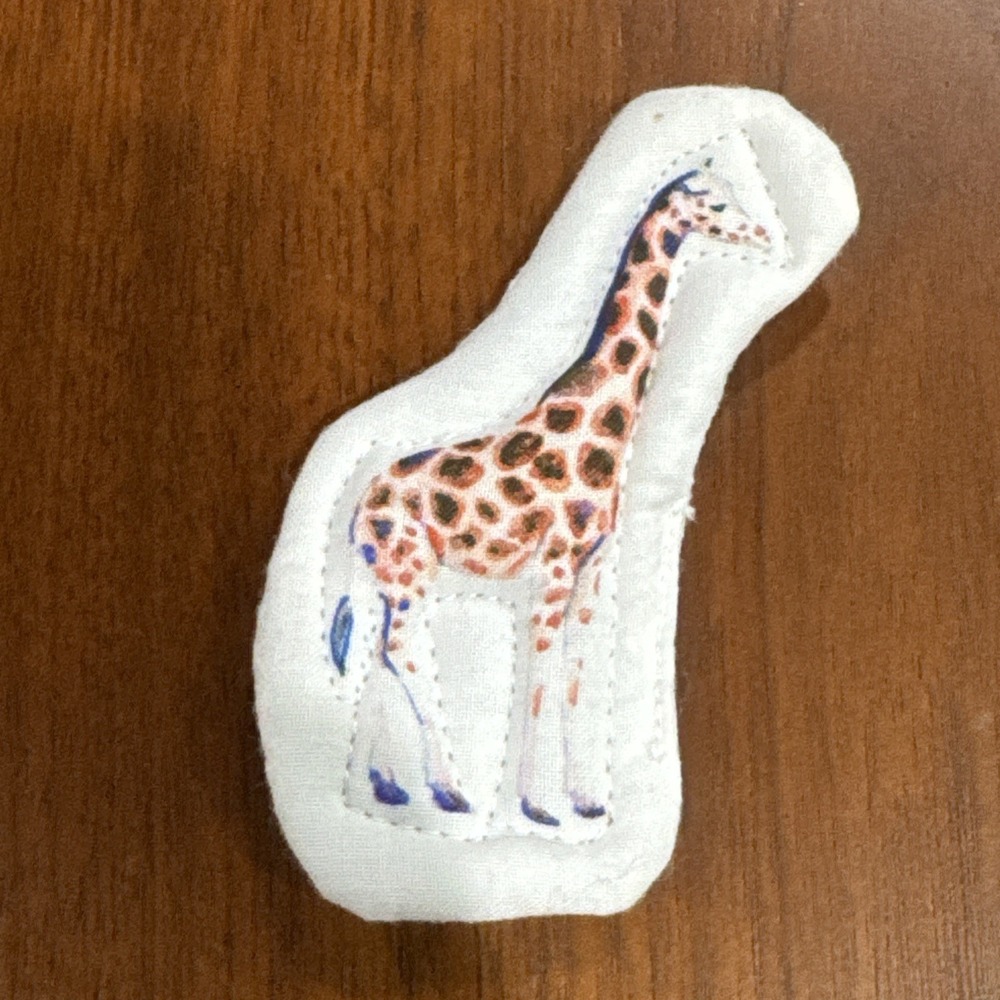 Lovevery Quilted Critter Pockets Matching Toy Giraffe Replacement Piece Only